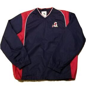 Saint Louis Cardinals V Neck Pull Over Baseball Jacket Youth Large By Augusta